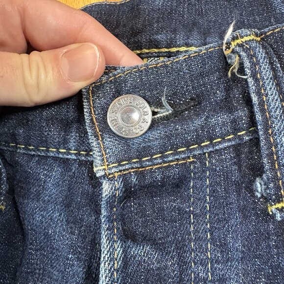 THE STRIKE GOLD Japanese Selvedge Denim Jeans Men’s Size 30 Heavy Denim Cotton - Picture 15 of 16